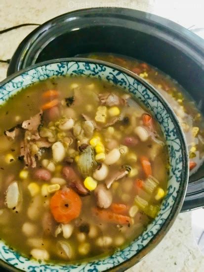 Slow Cooker 13 Bean Soup Recipe - One Hundred Dollars a Month