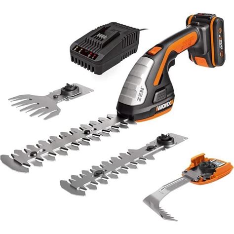 Worx Set Sculpte Haies Et Taille Herbes Sans Fil Lithium Ion Wg E