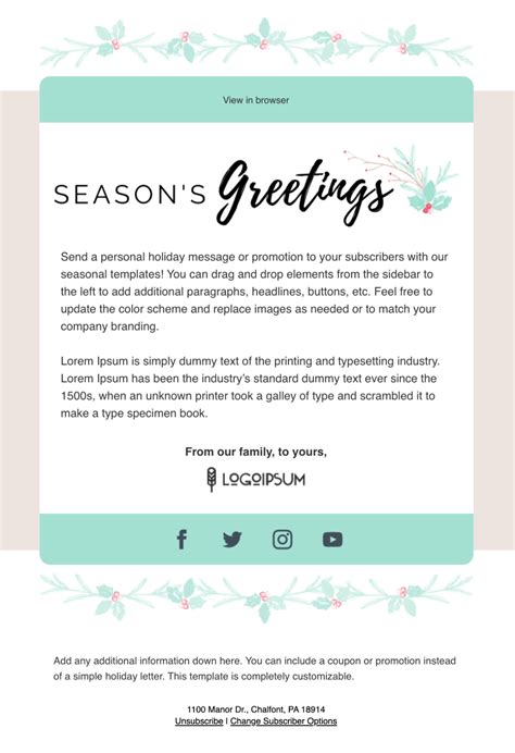 25 Beautiful Holiday Email Marketing Templates [you Can Use For Free