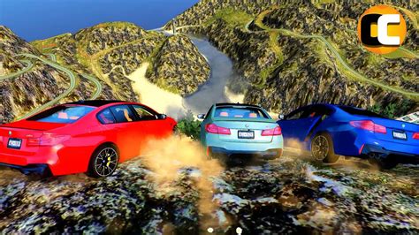 Gta Cliff Drops Crashes With Real Cars Mods Ep Odycrash Youtube