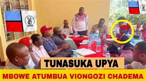 Kimenuka Mbowe Atumbua Viongozi Waliokua Wanaihujumu Chadema Madudu