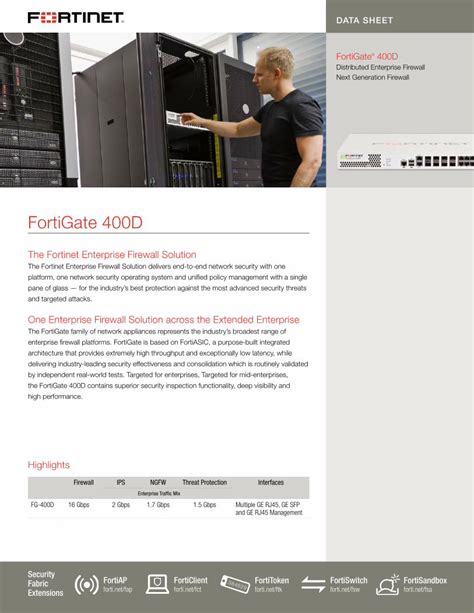 (PDF) FortiGate 400D Data Sheet - absolute 400D.pdf · FortiGate 400D FG ...