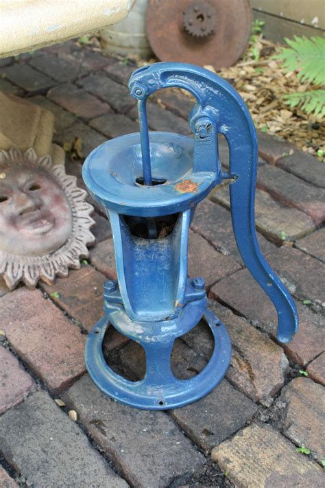 Antique Water Pump Cast Iron Red Jacket Cistern Pump Rustic Farmhouse