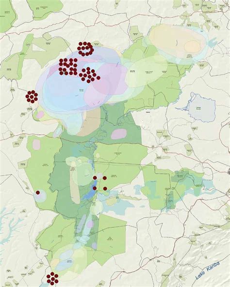 Map of hunting locations. Hunting areas as indicated by interviewed... | Download Scientific Diagram