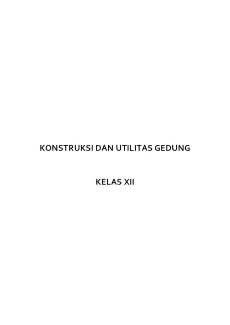 Pdf Konstruksi Dan Utilitas Gedung Kelas Xii · Perlengkapan Reservoir