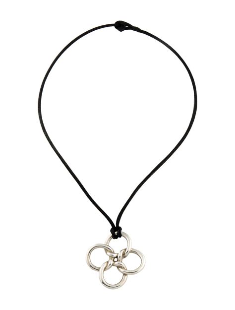 Tiffany And Co Elsa Peretti® Quadrifoglio™ Pendant Sterling Silver Pendant Necklace Necklaces