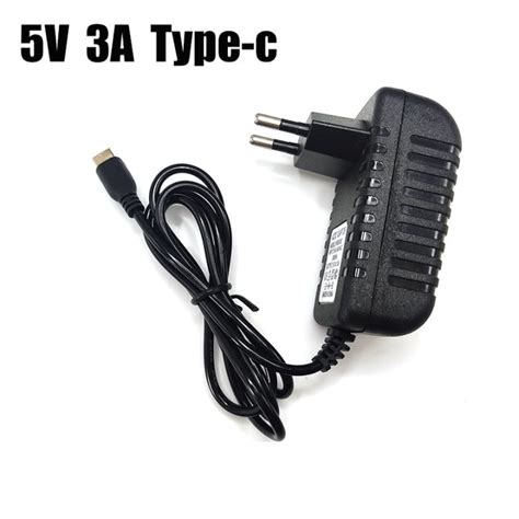 Power Adapter 5V 3A USB Type C ACDC Power Supply Charger 5 V Volt