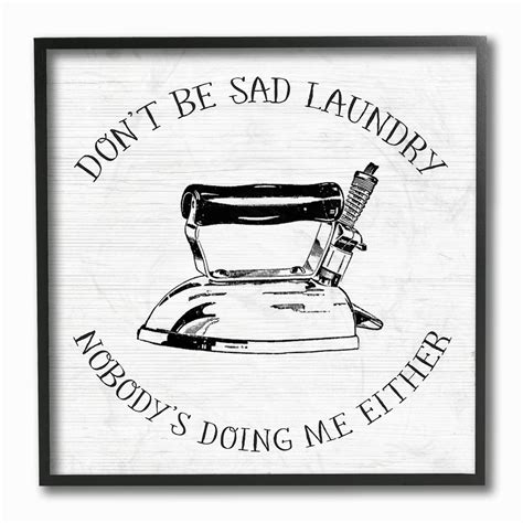 Stupell Nobody Is Doing The Laundry Sassy Cleaning Humor Framed Wall