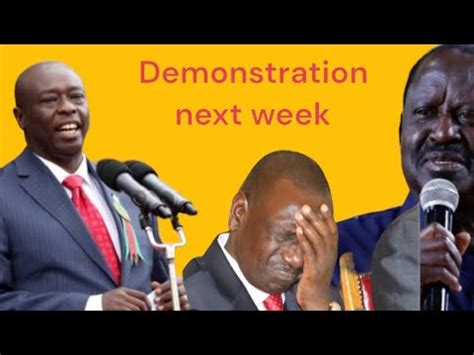 Breaking News Raila Odinga Announce Demonstration Next Week Youtube