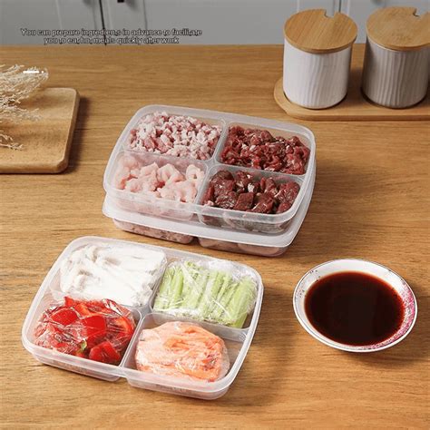 Pc Frozen Meat Storage Container Box For Fridge Onion Ginger