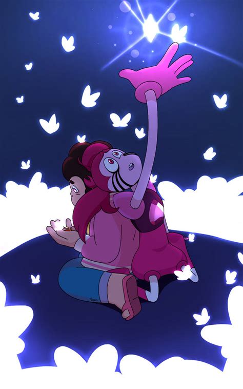 Steven and Spinel Art by Natuski on DeviantArt