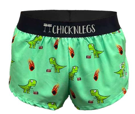 Chicken Legs Shorts Women's 1.5" Split Running Shorts DINO-SORE