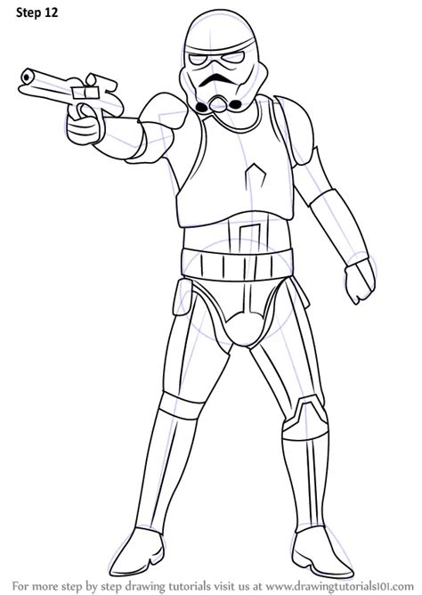 How To Draw Stormtrooper From Star Wars Star Wars Step By Step