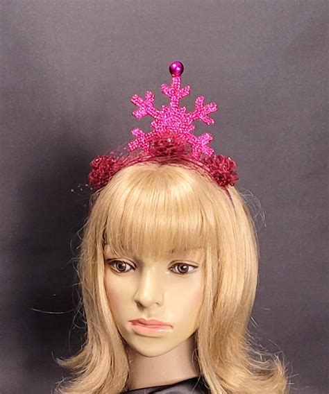 Pink Holiday Fascinator Pink Christmas Fascinator Pink Holiday