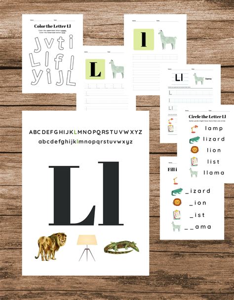 The Letter L Printable Handwriting Practice | Etsy