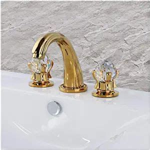 Bathroom Sink Faucet Hole Deck Mounted Widespread Brass Bathroom