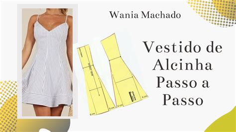 DIY Vestido De Alcinha Passo A Passo WANIA MACHADO YouTube