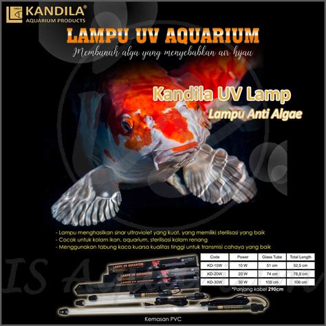 Jual Lampu Uvc Kandila Uv W Lampu Uv Celup Ultra Violet Anti Lumut