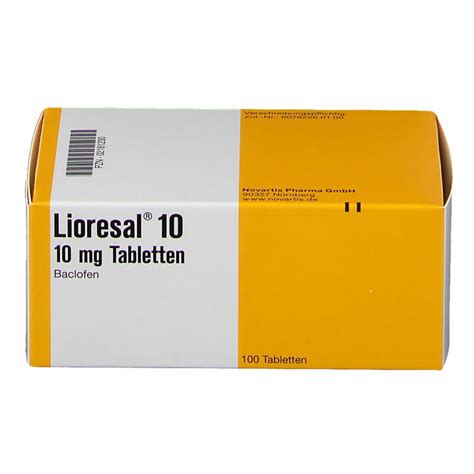 Lioresal® 10 Mg 100 St Mit Dem E Rezept Kaufen Shop Apotheke