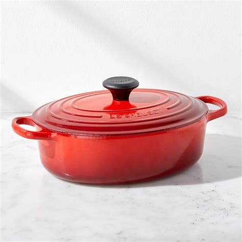 Le Creuset Signature 3 5 Qt Cerise Oval Wide Dutch Oven Reviews