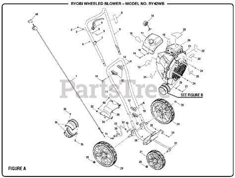 Ryobi Ry 42 Wb 090248001 Ryobi Wheeled Blower Figure A Parts Lookup