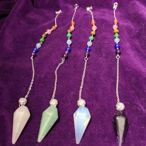 Small Crystal Pendulums Into The Mystic Shop