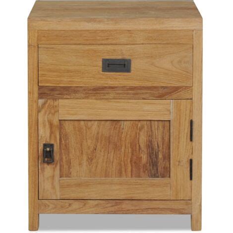 The Living Store Nachttisch Massivholz Teak 40x30x50 Cm Nachttische