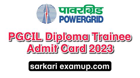 PGCIL Diploma Trainee Admit Card 2023