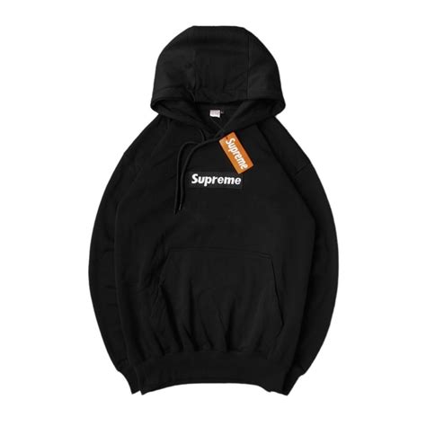 Jual Jaket Hoodie Supreme Box Logo Black On Black Shopee Indonesia