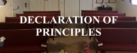 Declaration of Principles – First Spiritual Church of Bay City