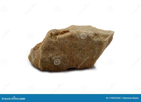 Quartzite Rock Isolated On White Background Stock Image Image Of