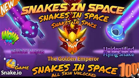 Wow Snake Io New Event Snakes In Space Event All Skin Unlocked