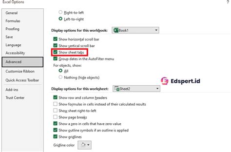 Cara Menampilkan Sheet Di Excel Yang Hilang Ampuh Edspert Insight