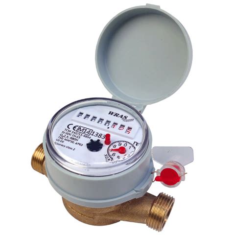 Single Jet Cold Water Flow Meter Bsp Nuts Tails Washers