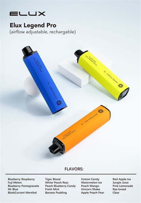 Elux Legend 3500 Puffs Vape Pen Pod Zero Nicotine Pack Of 10