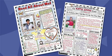 All About Me Poster Ideas For Middle School - Free Printable Templates