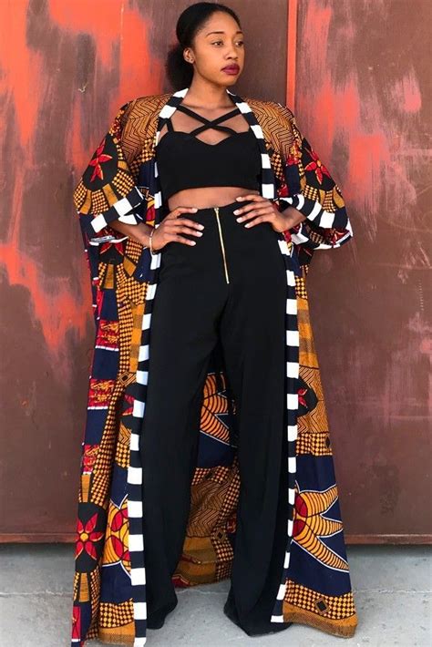 Mariya Duster Red Teal Free Shipping ️ In 2020 African Print