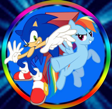 sonic and rainbow dash by bronysonicyoutube on DeviantArt