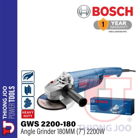 Bosch Gws 2200 180 Angle Grinder Lazada