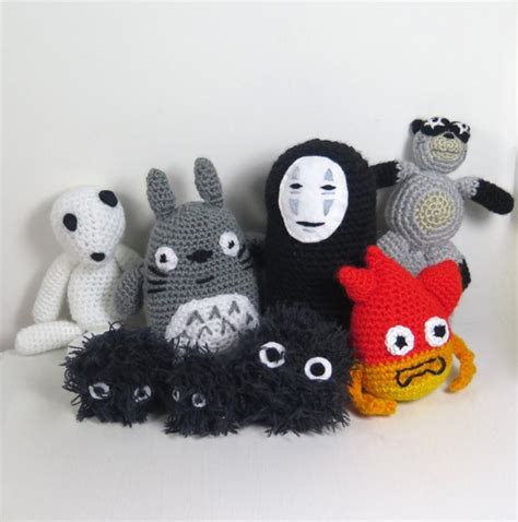 Etsy Oddysey Studio Ghibli Set Of Characters Crochet Amigurumi Toys