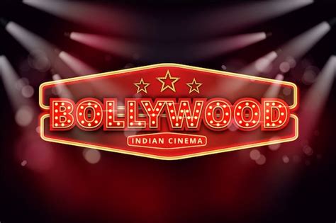 Free Vector Realistic Bollywood Cinema Sign