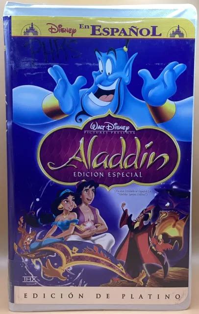 Aladdin Dition Sp Ciale Disney En Espagnol Vhs Rare Clamshell Eur