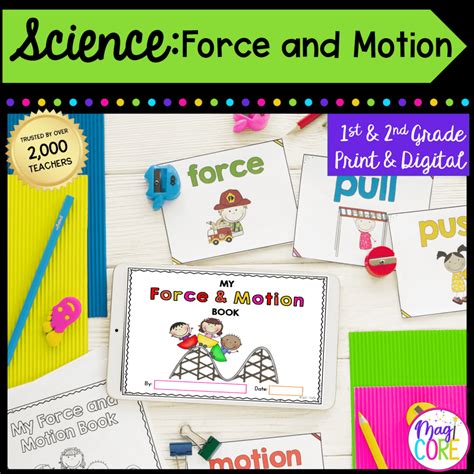 Force And Motion 1st And 2nd Grade Science Unit Printable And Digital Magicore