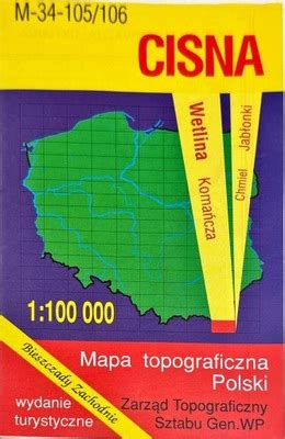 Mapa Topograficzna Polski Bielawa Oficjalne Archiwum Allegro