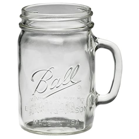 Ball 1 1 2 Pint 24 Oz Glass Drinking Mason Jars 4 Count