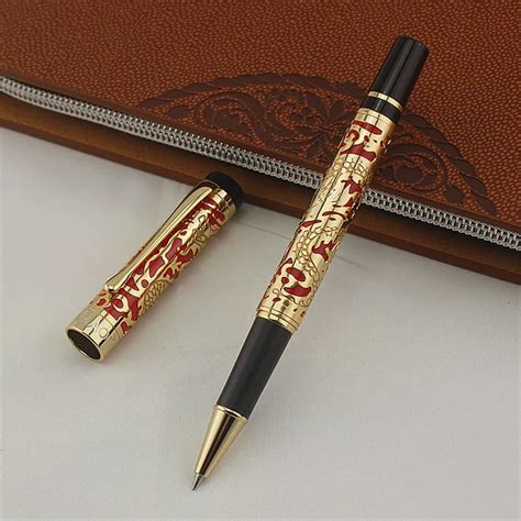 Jinhao Gift Pen Pure With Dragon Pattern Metal Roller Ball Pens Luxury