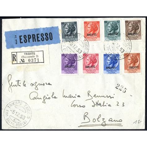 Viennafil Buy Online 1953 Raccomandata Espreso Da Trieste 5 12 1