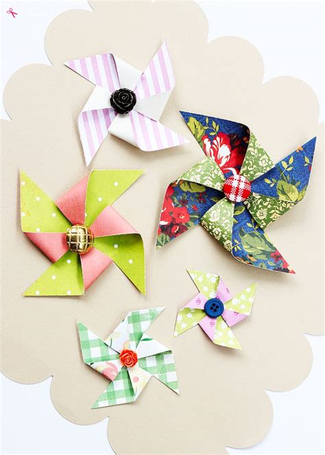 How To Make Paper Pinwheels Positively Splendid Crafts Sewing