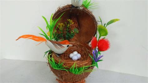 Best Way To Recycle Coconut Shells Husks Coconut Shells Craft Idea