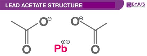 Lead Acetate Pb C H O Structure Molecular Mass Properties And Uses